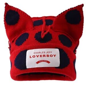 Red and Black Polka Dot Hat